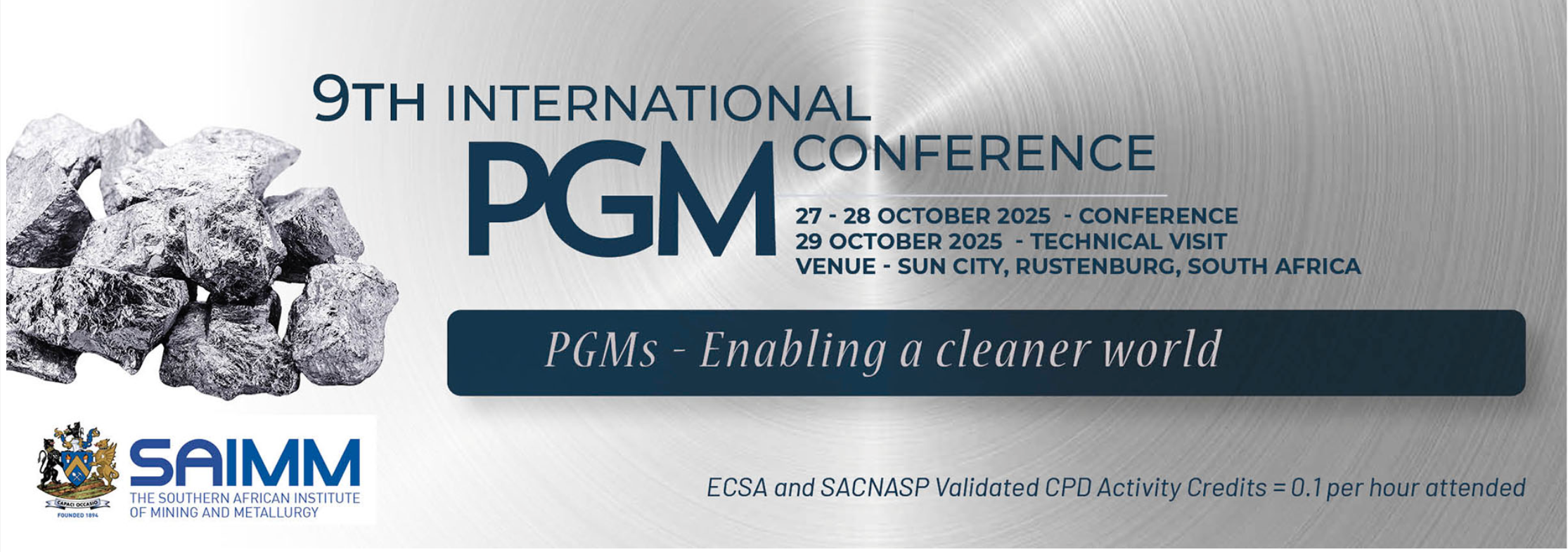 9th INTERNATIONAL PGM CONFERENCE